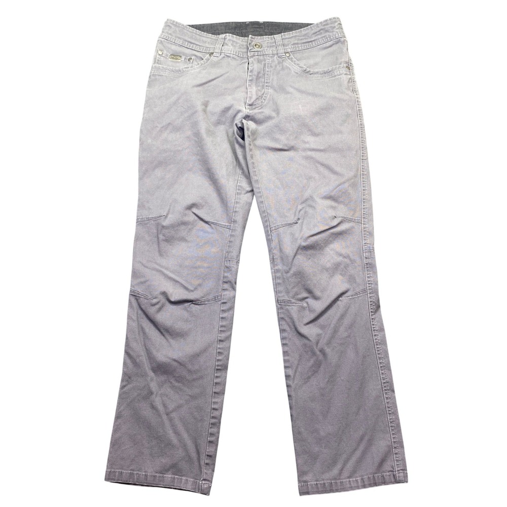 Kuhl Kanvus Jean Mens Sz 32 Gray Canvas Outdoor Hiking Pants Grunge - Damaged